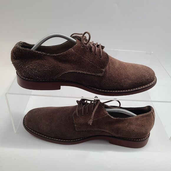 Aston Grey DUNCAN Suede Lace Up Oxfords Casual Dress Shoe Mens 10 *EUC Stylish - Picture 2 of 8